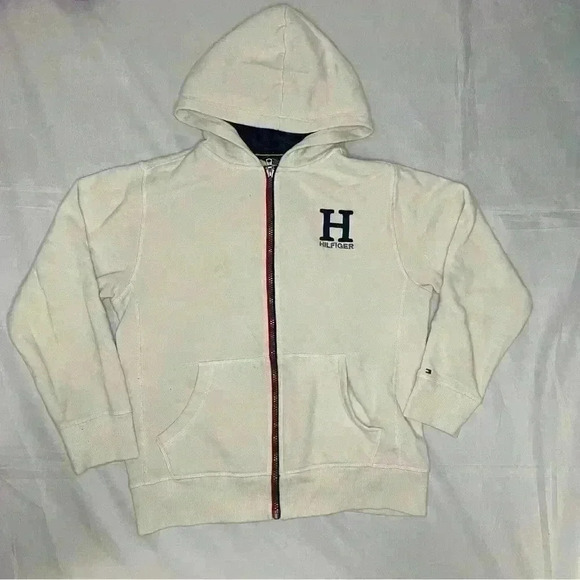 Tommy Hilfiger White Hoodie - Picture 1 of 8